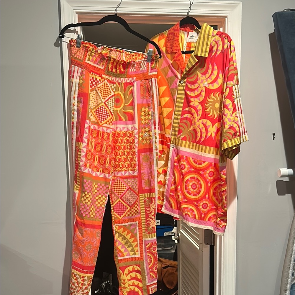 Vibrant Multicolor Wide Leg Pants